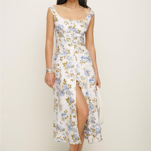 Reformation Dresses & Skirts - Reformation 100% linen Louisa midi dress!